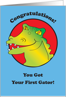 Congratulations / Getting 1st Gator card