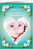 Thank You / For Baby Gift, Photo Card