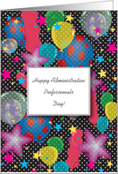 Administrative Professionals Day, balloons card