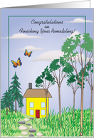 Congratulations, Finishing Remodeling House card