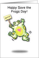 Save the Frogs Day, April 27 card