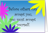 Accept Yourself card