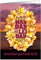 May Day is Lei Day card