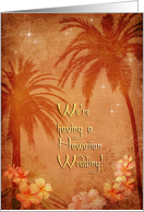 Hawaiian Wedding card