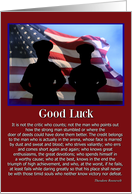 Good Luck Marine Boot Camp Famous Inspiring Quote Theodore Roosevelt card