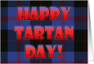 Tartan Day Scottish Plaid card