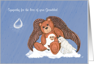 Sympathy for the Loss of your Granddad Angel Teddy Bear card