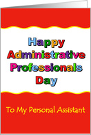 Happy Administrative Professional Day, Personal Assistant card