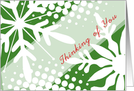 Thinking of you-Snowflakes card