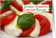 Italian Caprese Tomato Salad Recipe card