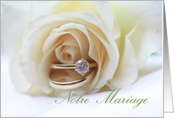 Notre Mariage French Wedding Invitation card