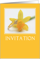 Wedding Invitation Yellow Daffodil card