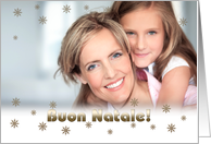 Buon Natale. Custom Photo Christmas Card in Italian card