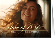 Class of 2024 Graduation Announcement Custom Photo card