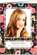 Thank You for the Graduation Gift Custom Photo card