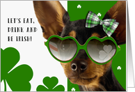 St. Patrick’s Day Party Invitation with Funny Dog card
