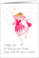 Tooth Fairy’s Thank You and Congratulations Message card