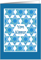 Yom Kippur Card with Star of David Pattern card
