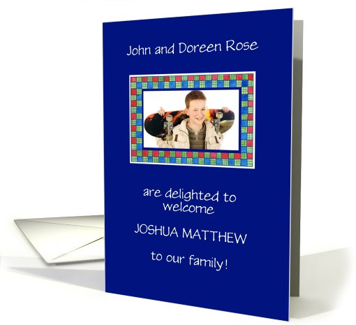 Adoption Announcement Photocard - Boy card (873062)