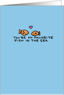 Favorite Fish in the Sea - Valentine card