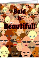 Invitation Cancer Head Shaving Party Bald is Beautiful card
