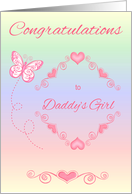Congratulations to Daddy’s Girl on getting her first period, Hearts card