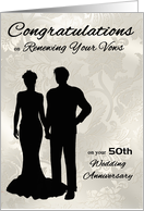 Congratulations on Vow Renewal on Wedding Anniversary Custom Year card
