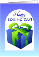 Happy Boxing Day - Blue Giftbox card