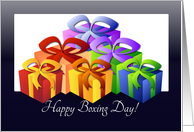 Happy Boxing Day - Giftboxes card