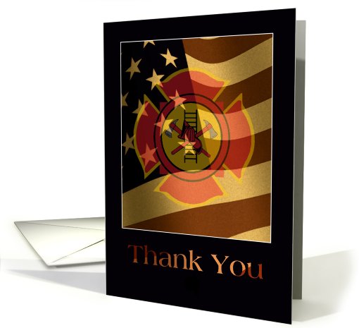 Thank You - Fire and Rescue card (599821)