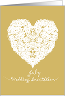 heart of July Wedding Invitation card