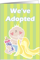 Adoption Announcement Boy card