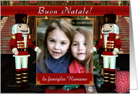 Buon Natale Italian - Merry Christmas - Nutcracker photo card