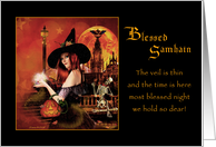 Blessed Samhain - Magickal Night card