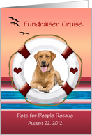 Fundraising Cruise Sunset Personalized Photo Invitation card