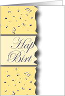 Half Birthday-Half a Card