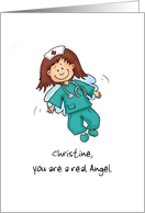 Nurses are Angels - Happy Nurses Day - Personalize with name card