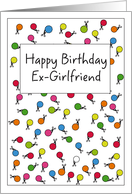 Happy Birthday Ex-Girlfriend! Confetti & Scissors card