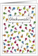 Glckwunsch, Deutsch, German, Congratulations card