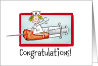 Nurse, Graduation, Congratulations card
