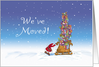 Christmas - We’ve moved! card