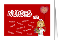 Nurses Are - Happy Nurses Day! -Thank You card