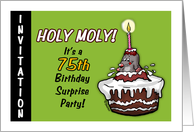 Humorous - 75th Birthday Invitation - Surprise Party - seventy-fifth card