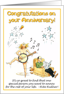 Congratulations on your Anniversary - Here’s to many more years of marital bliss! card