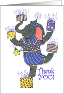 Birthday Elephant Thank You card