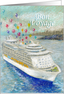Bon Voyage Cruise Ship Balloon Release card