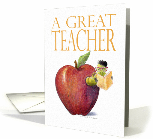 A Great Teacher End of School Year Thank You card (919621)