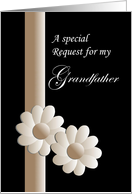 Grandfather, wedding invitation, walk me down aisle? card