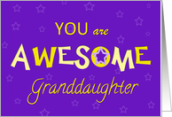 Granddaughter, You are Awesome, Good Grades card