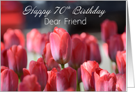 Happy 70th Birthday, Dear Friend card